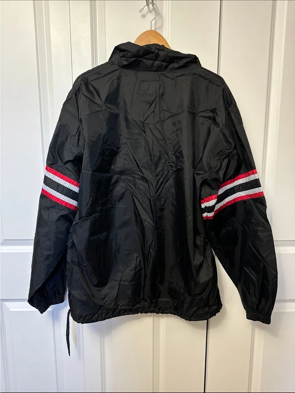 City Boys Chicago Pullover Windbreaker Adult XL Jacket - Black/White/Red